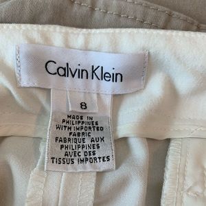 Calvin Klein wide leg ivory dress pants size 8. Stunning! Only worn one time